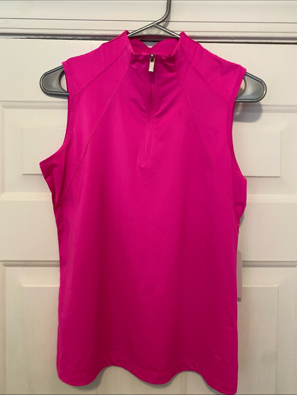 Ladies sleeveless funnel top